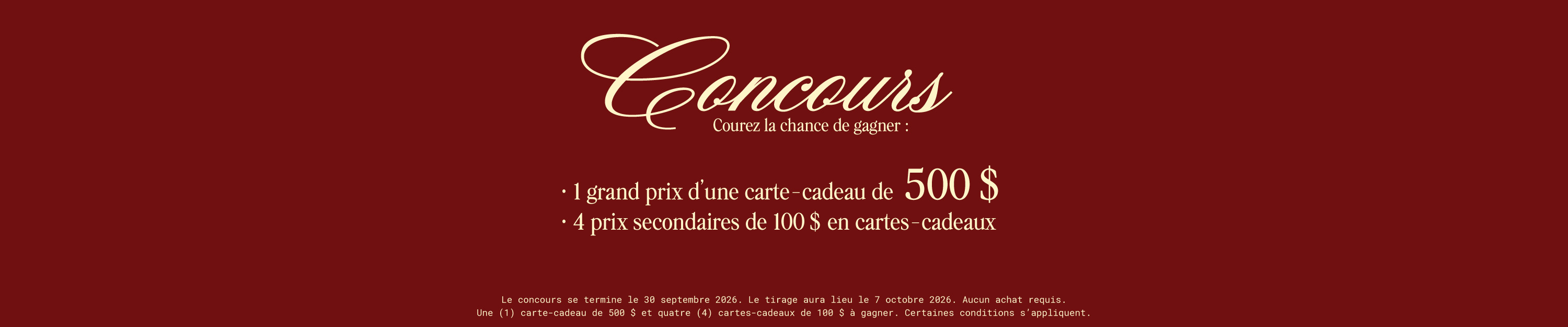 En-tête Concours lancement Miracle